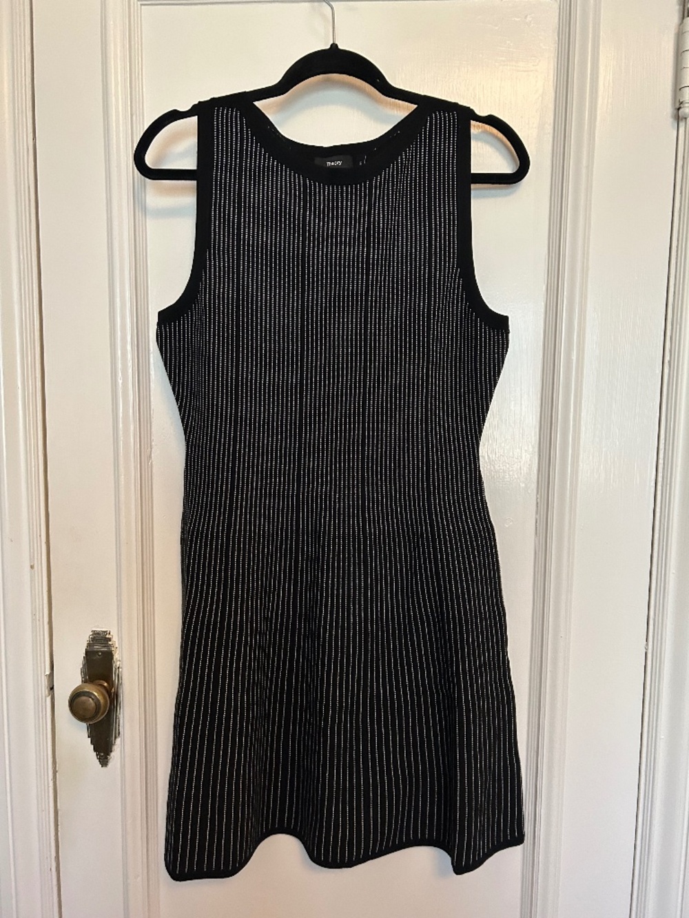 Theory Knit Fit & Flare Mini Dress